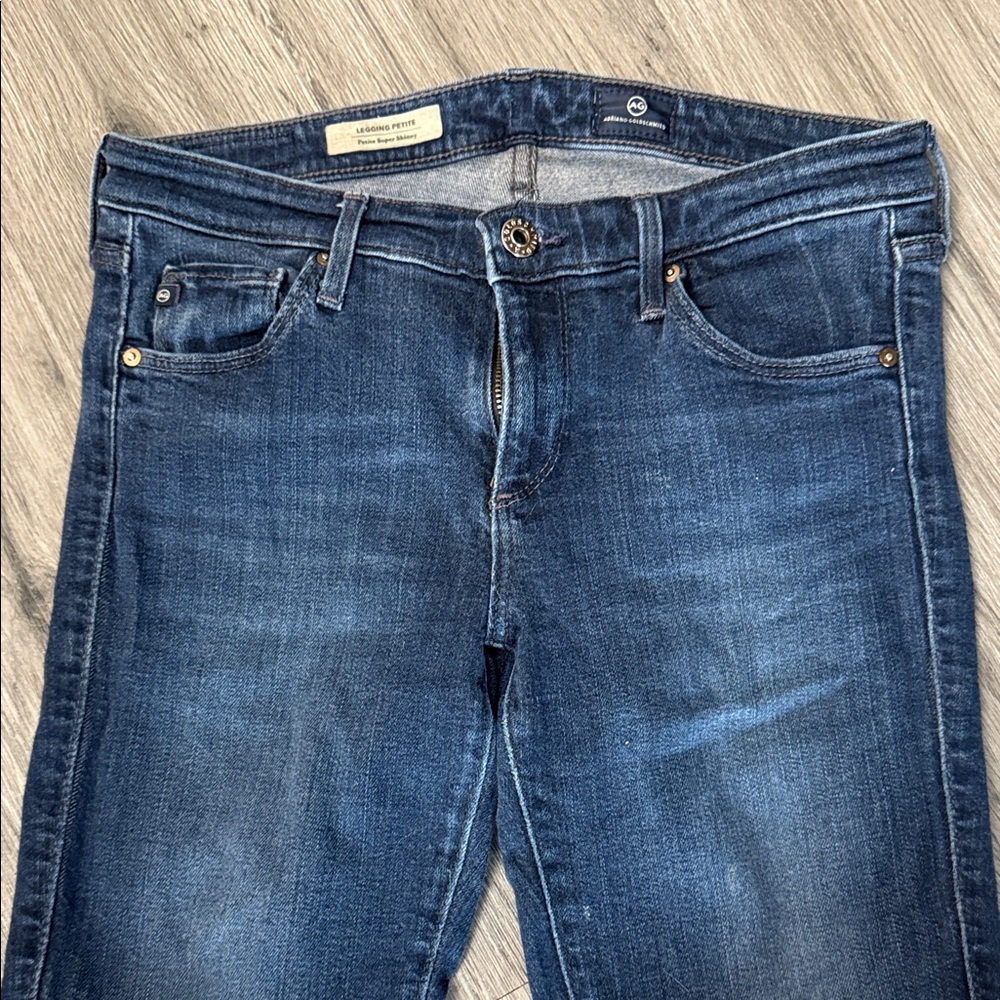 AG Adriano Goldschmied Dark Blue Skinny Jeans EUC - Picture 3 of 7